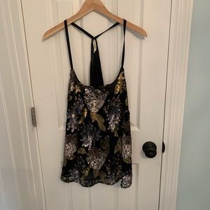 BB Dakota black sequin top